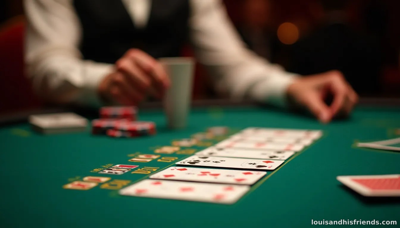 A player studying a flop with a suited connector hand, considering whether to bluff in a Texas Hold'em practice game.