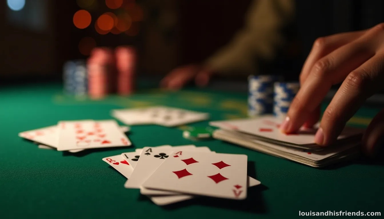 A player holding an Ace with a weak kicker folds on the flop, illustrating a dominated hand situation.